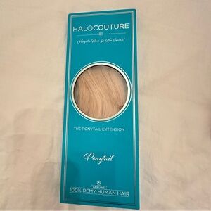 HALO-COUTURE 16” Ponytail Extension – Color 14/24 (100% Remy Human Hair)